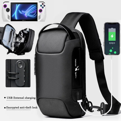Portable Shockproof Storage Bag with USB Charging for Steam Deck